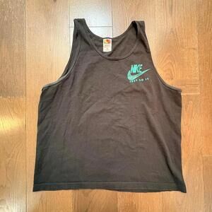 Vintage Retro 90's Nike Tank Top with 'Just Do It' Logo XL